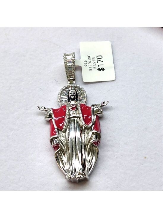 Other - Faithful Jesus Pendant – 925 Sterling Silver, Brand New